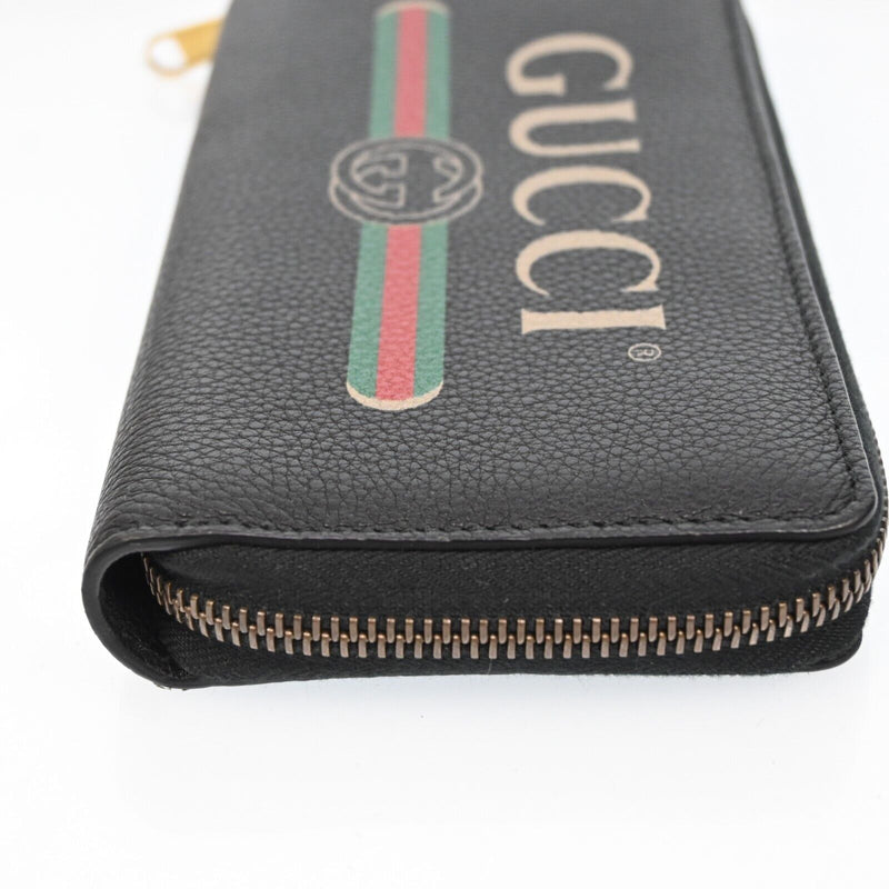 Gucci Vintage Logo Leather Zippy Long