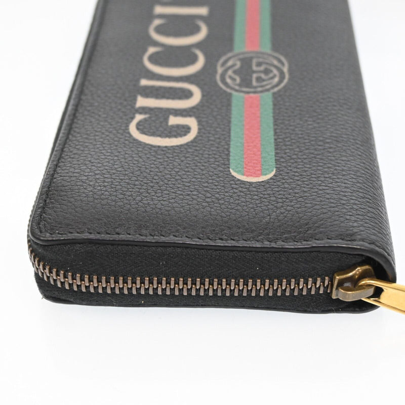 Gucci Vintage Logo Leather Zippy Long