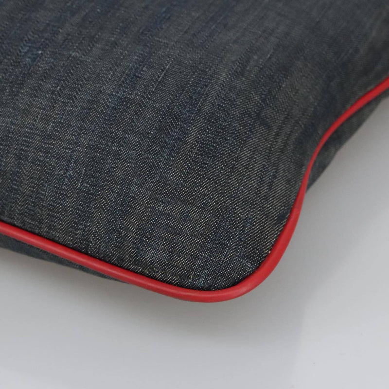Prada Shoulder Bag Canvas Navy