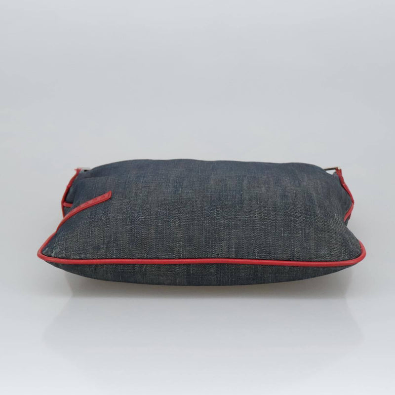 Prada Shoulder Bag Canvas Navy