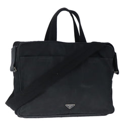 Prada Hand Bag Nylon 2Way Black