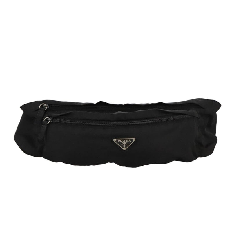 Prada Body Bag Nylon Black Silver