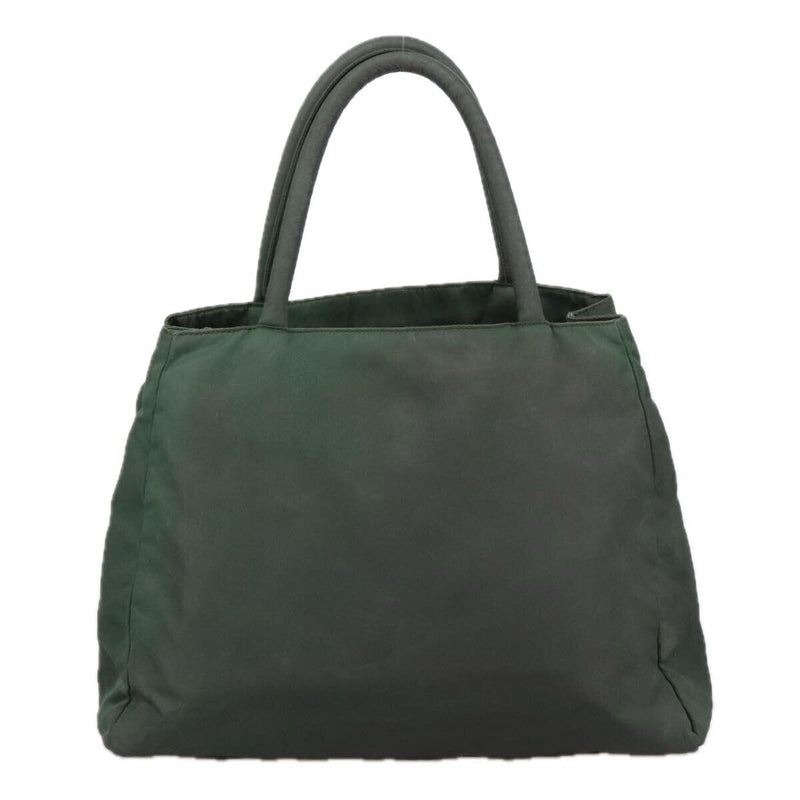 Prada Hand Bag Nylon Green