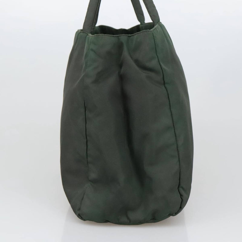 Prada Hand Bag Nylon Green