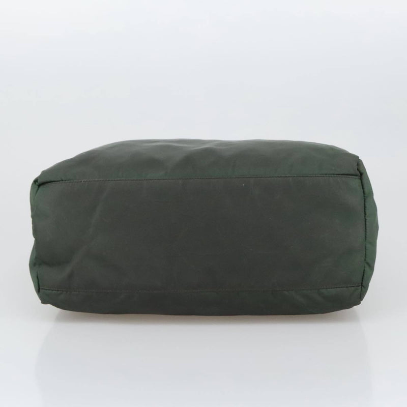 Prada Hand Bag Nylon Green