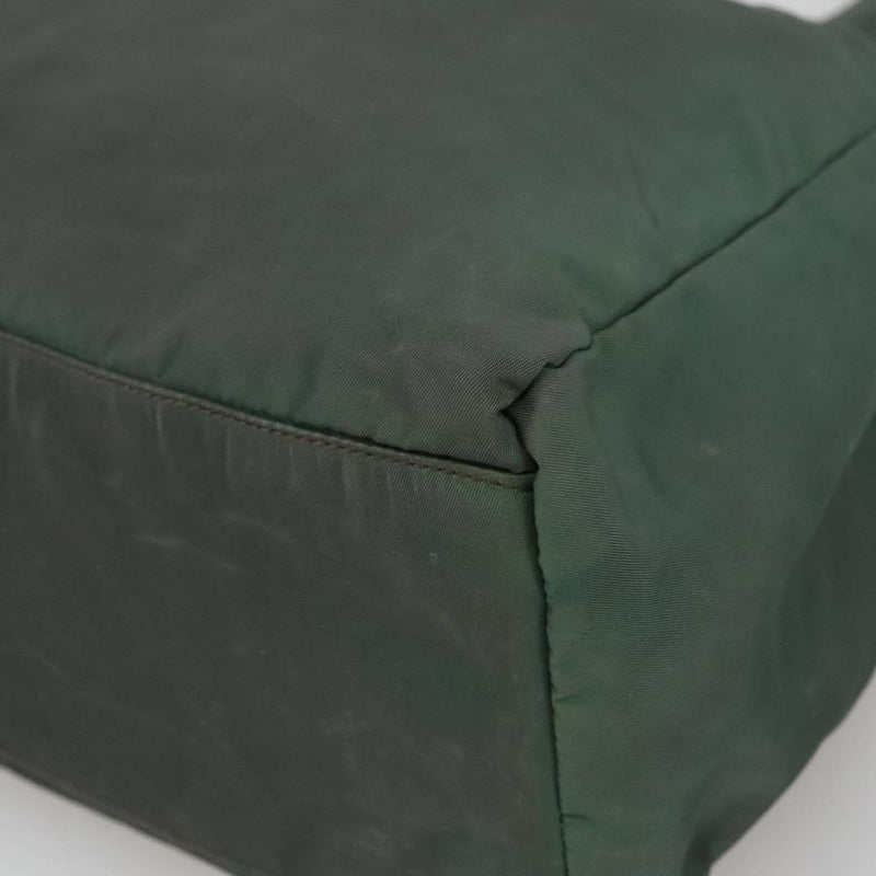 Prada Hand Bag Nylon Green