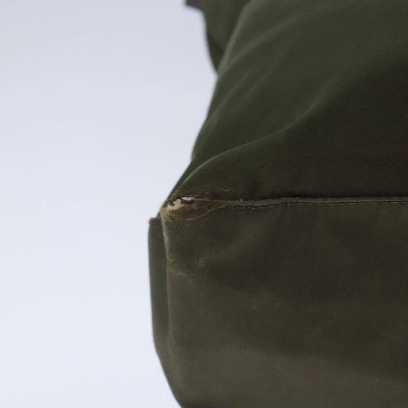 Prada Hand Bag Nylon Khaki