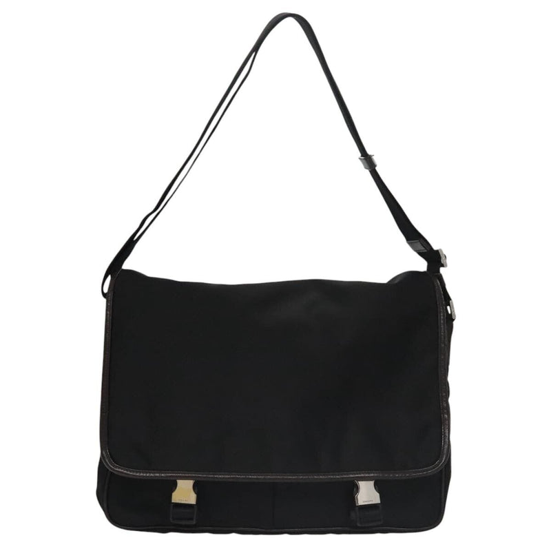 Prada Shoulder Bag Nylon Black Dark