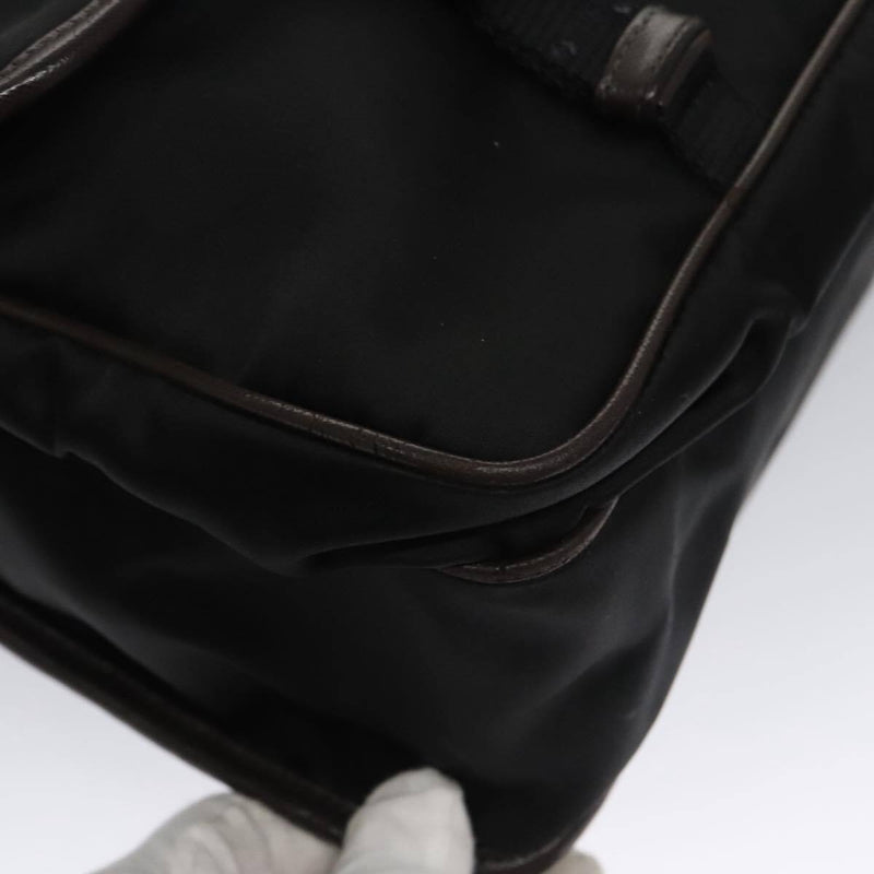 Prada Shoulder Bag Nylon Black Dark