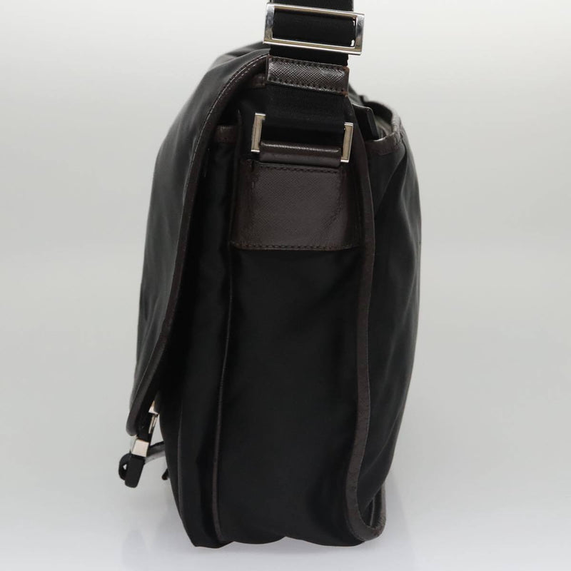 Prada Shoulder Bag Nylon Black Dark