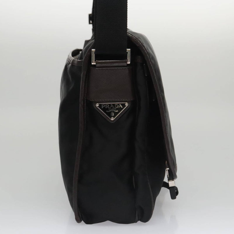 Prada Shoulder Bag Nylon Black Dark