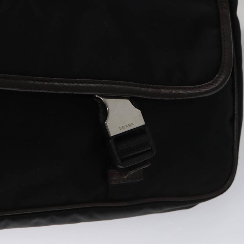 Prada Shoulder Bag Nylon Black Dark