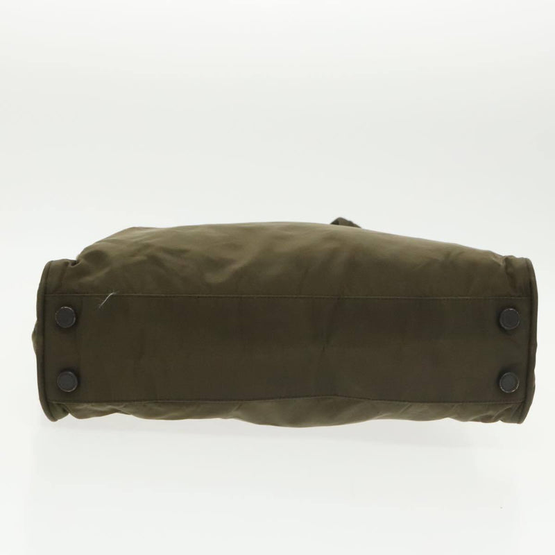 Prada Hand Bag Nylon Khaki