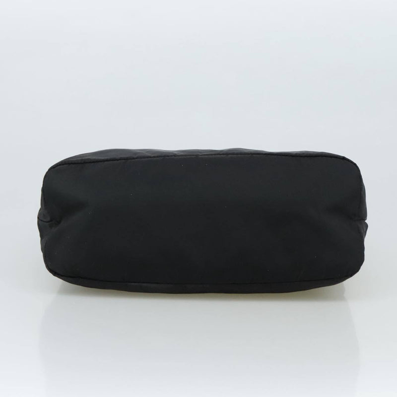 Prada Tote Bag Nylon Black Silver