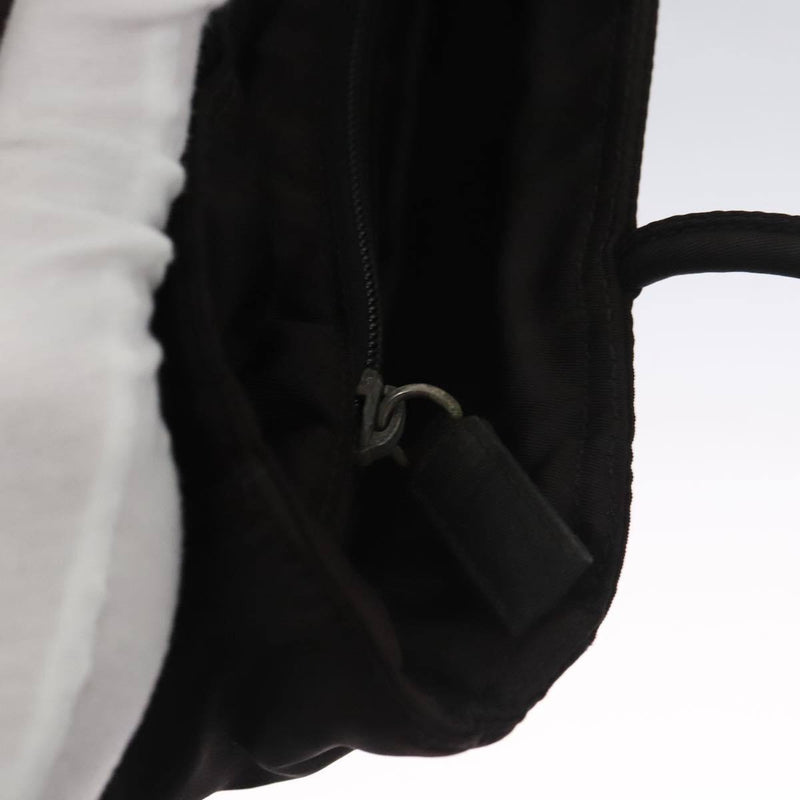 Prada Tote Bag Nylon Black Silver