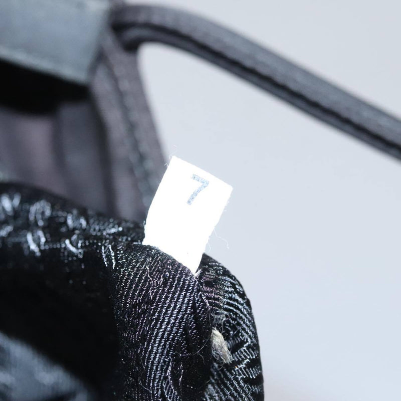 Prada Tote Bag Nylon Black Silver