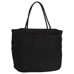 Prada Tote Bag Nylon Black Silver