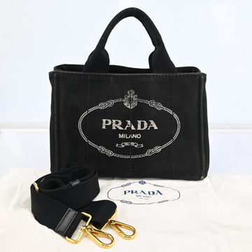 Prada Logos Canapa Canvas 2Way