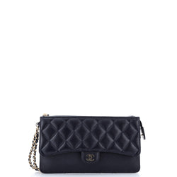 Chanel Classic Flap Zip Wristlet Pouch