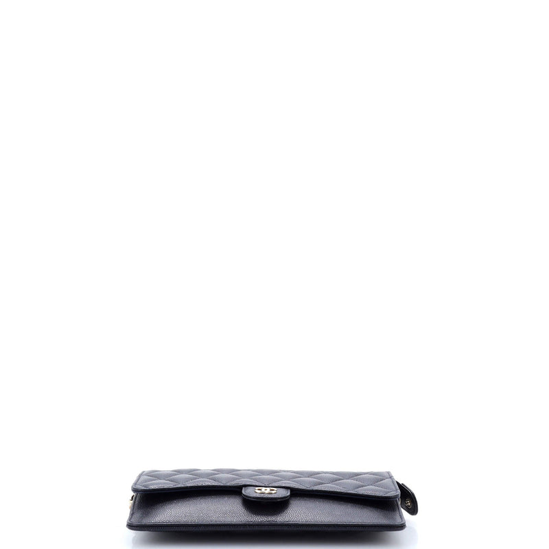 Chanel Classic Flap Zip Wristlet Pouch