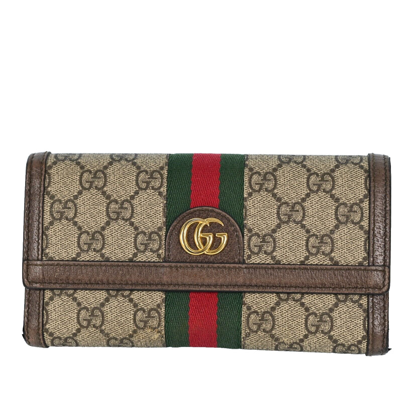 Gucci Ophidia Gg Supreme Leather Sherry