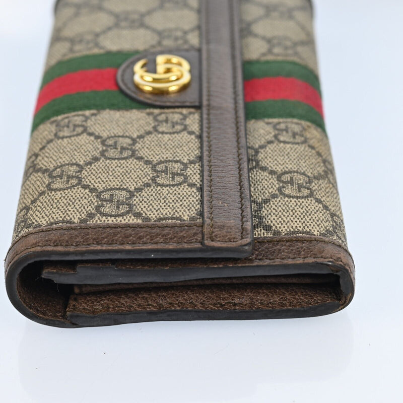 Gucci Ophidia Gg Supreme Leather Sherry