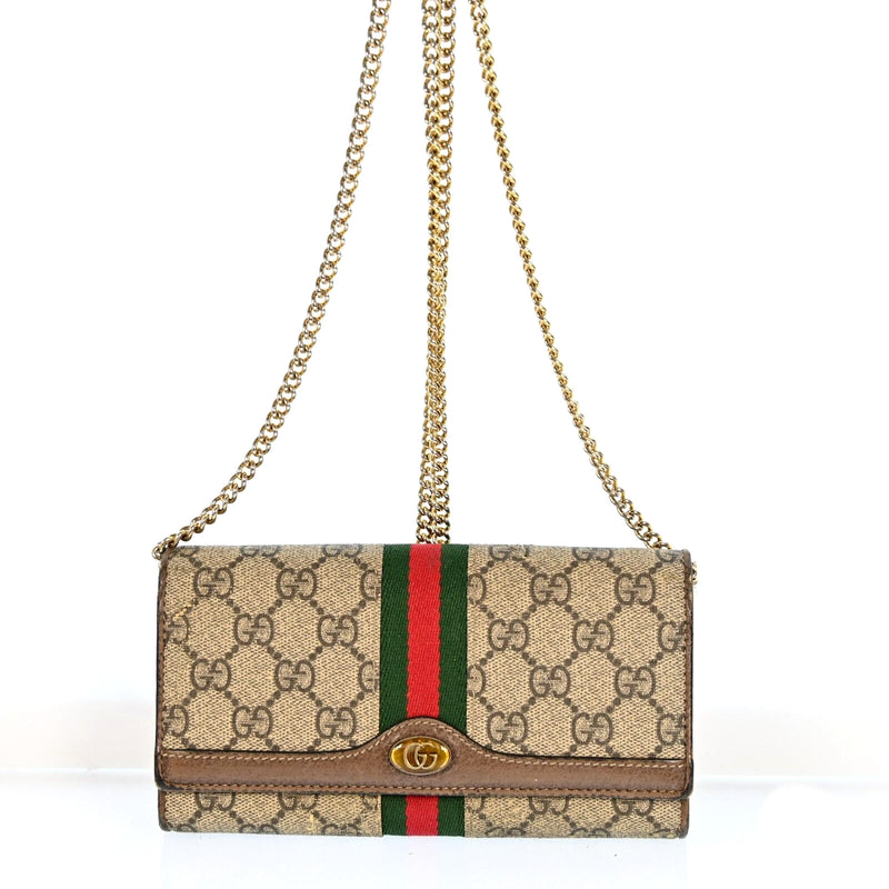 Gucci Ophidia Gg Supreme Leather Sherry