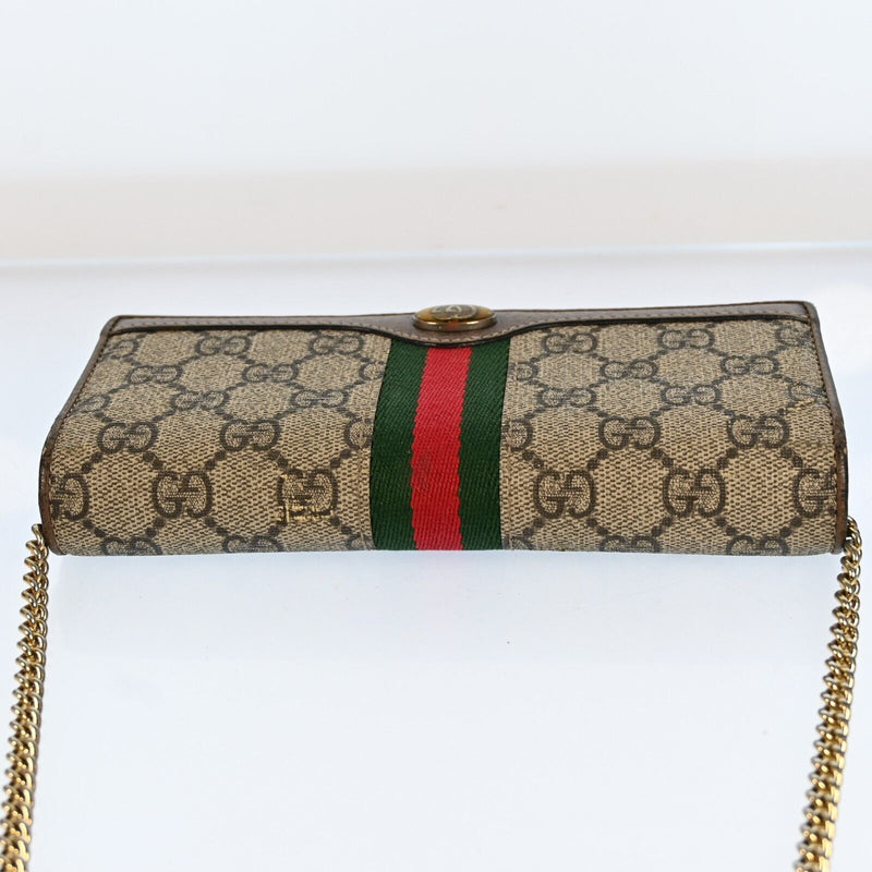 Gucci Ophidia Gg Supreme Leather Sherry