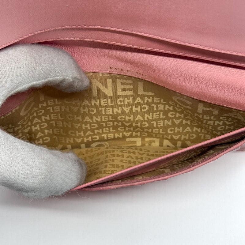 Chanel Bicolore Trifold Long Wallet Pink