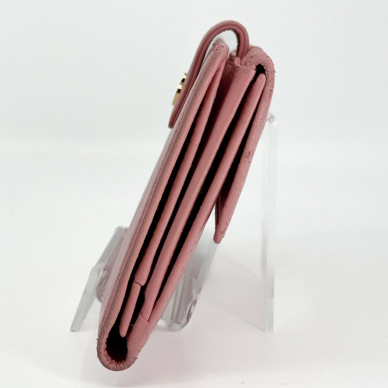 Chanel Bicolore Trifold Long Wallet Pink