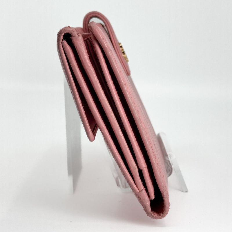 Chanel Bicolore Trifold Long Wallet Pink