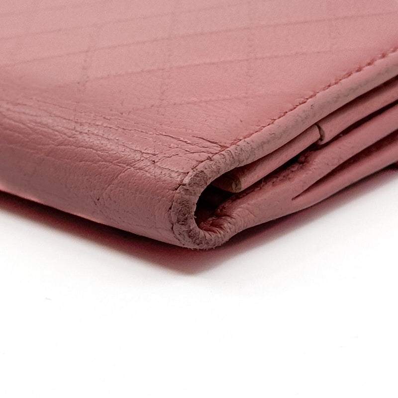 Chanel Bicolore Trifold Long Wallet Pink