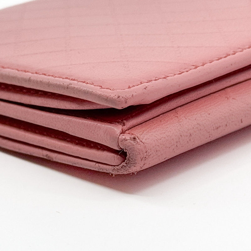 Chanel Bicolore Trifold Long Wallet Pink