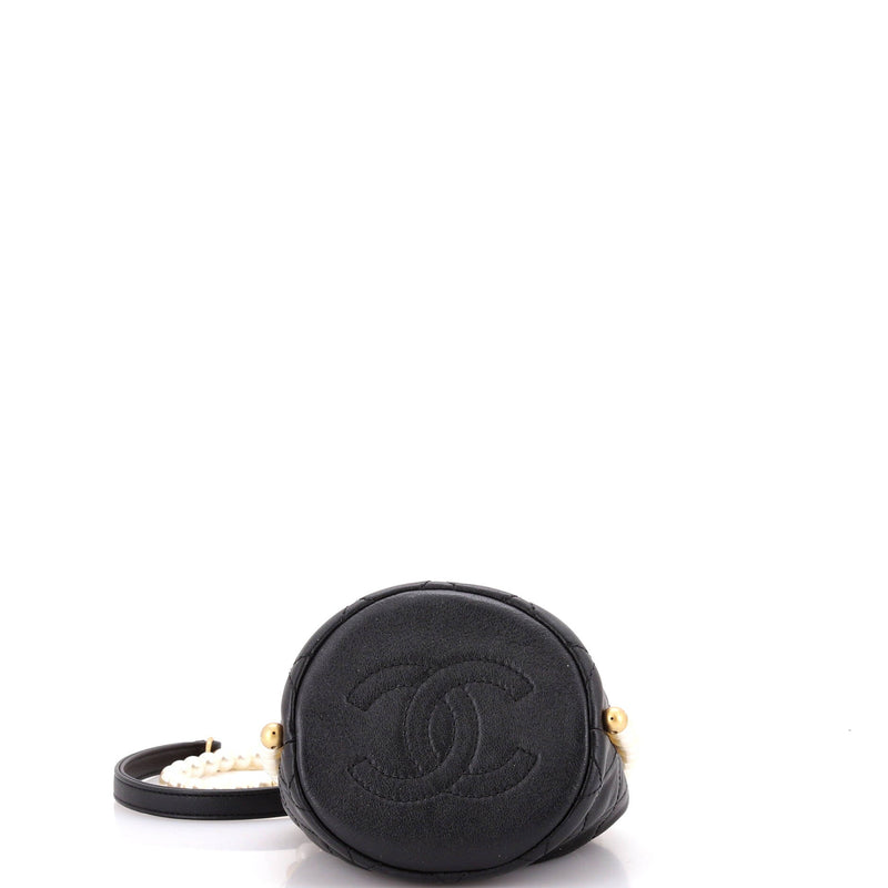 Chanel About Pearls Bucket Bag Quilted
