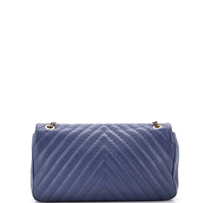 Chanel Medallion Charm Flap Bag Chevron