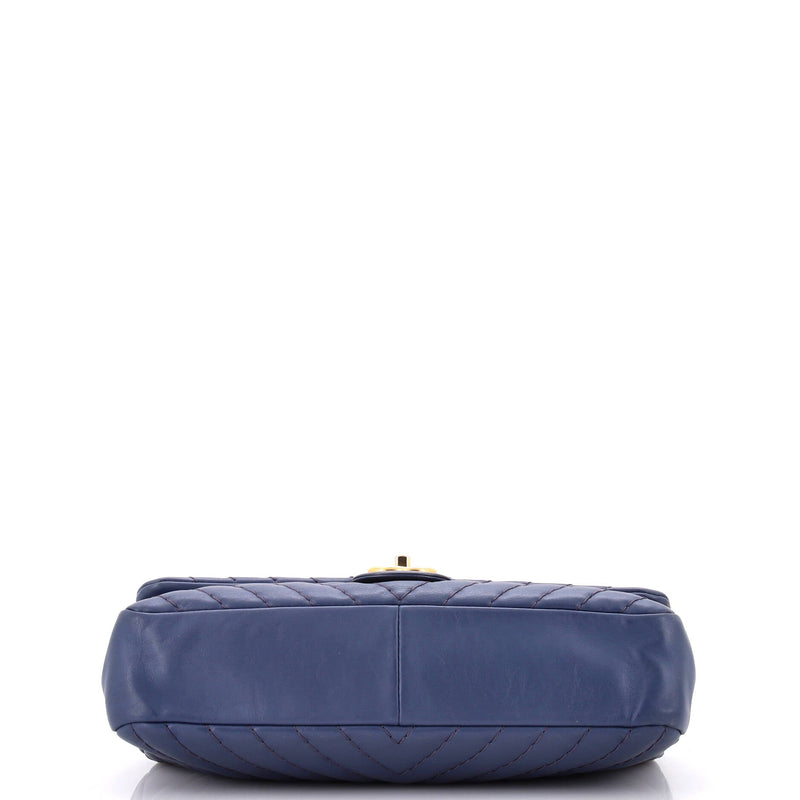 Chanel Medallion Charm Flap Bag Chevron