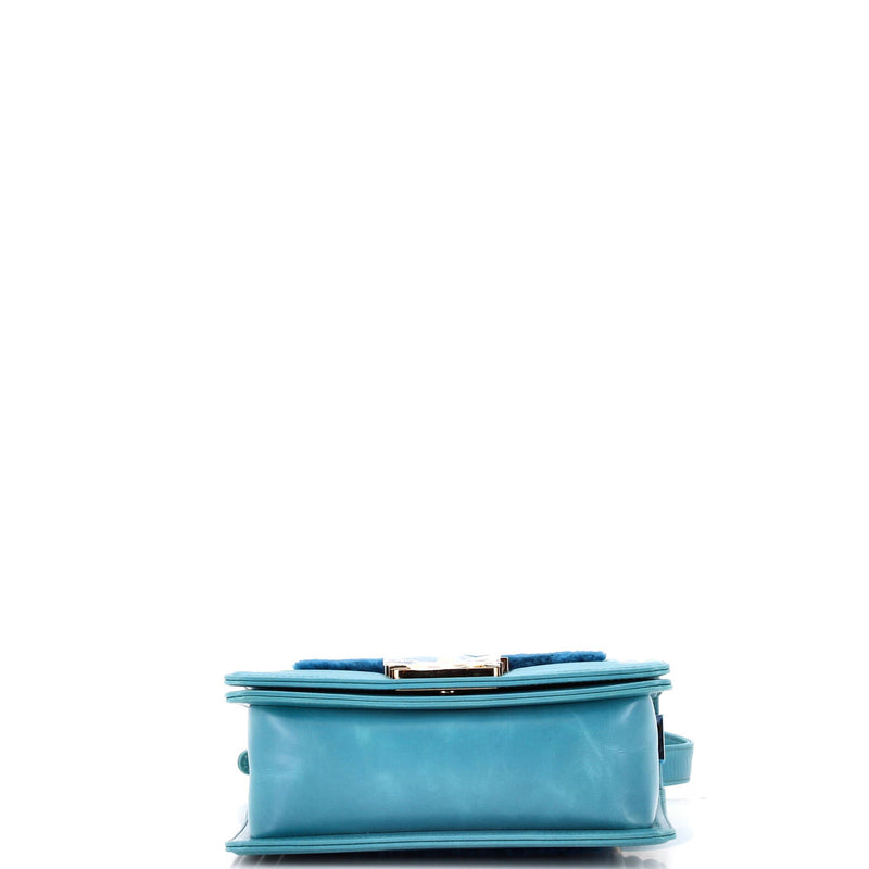 Chanel Boy Flap Bag Shearling With
