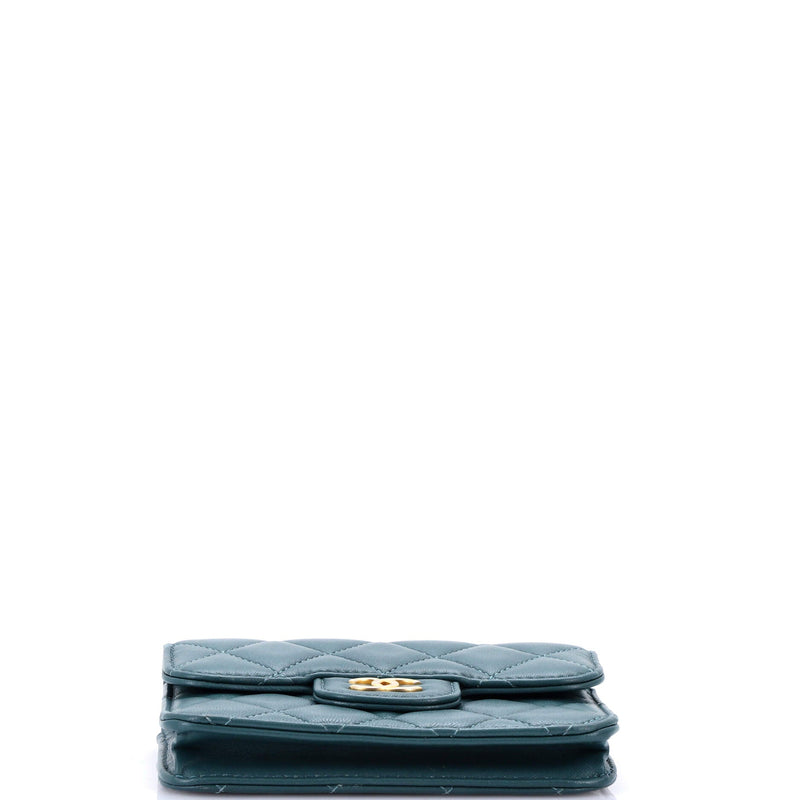 Chanel Top Handle Flap Coin Purse With
