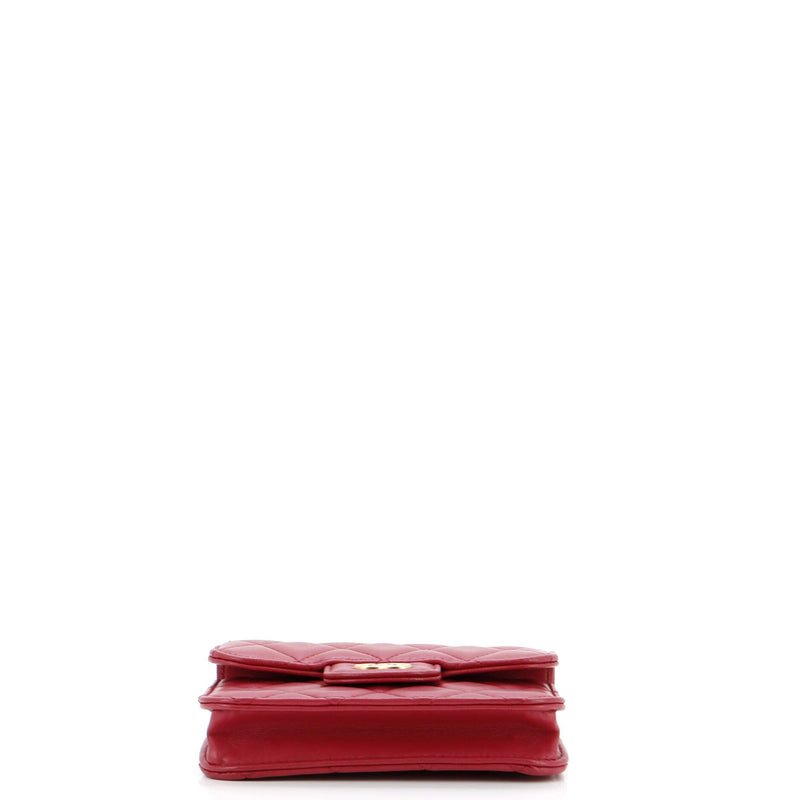 Chanel Top Handle Flap Coin Purse With