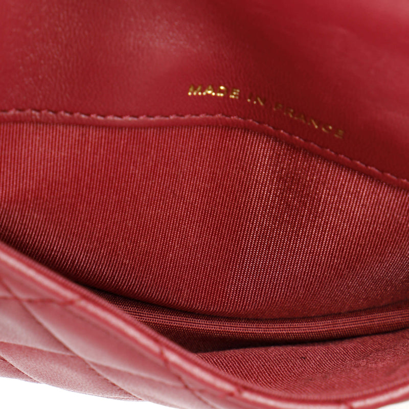 Chanel Top Handle Flap Coin Purse With