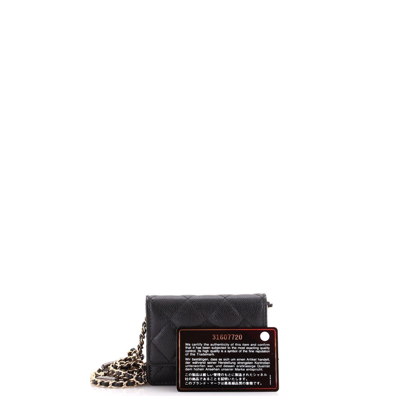 Chanel Flap Card Holder On Chain With