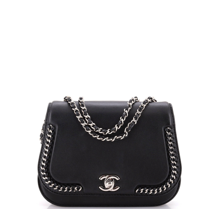 Chanel Braided Chic Flap Bag Calfskin