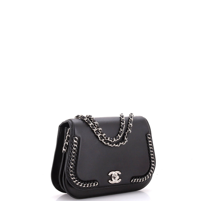 Chanel Braided Chic Flap Bag Calfskin