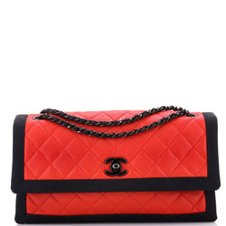 Chanel Two Tone Flap Bag Quilted