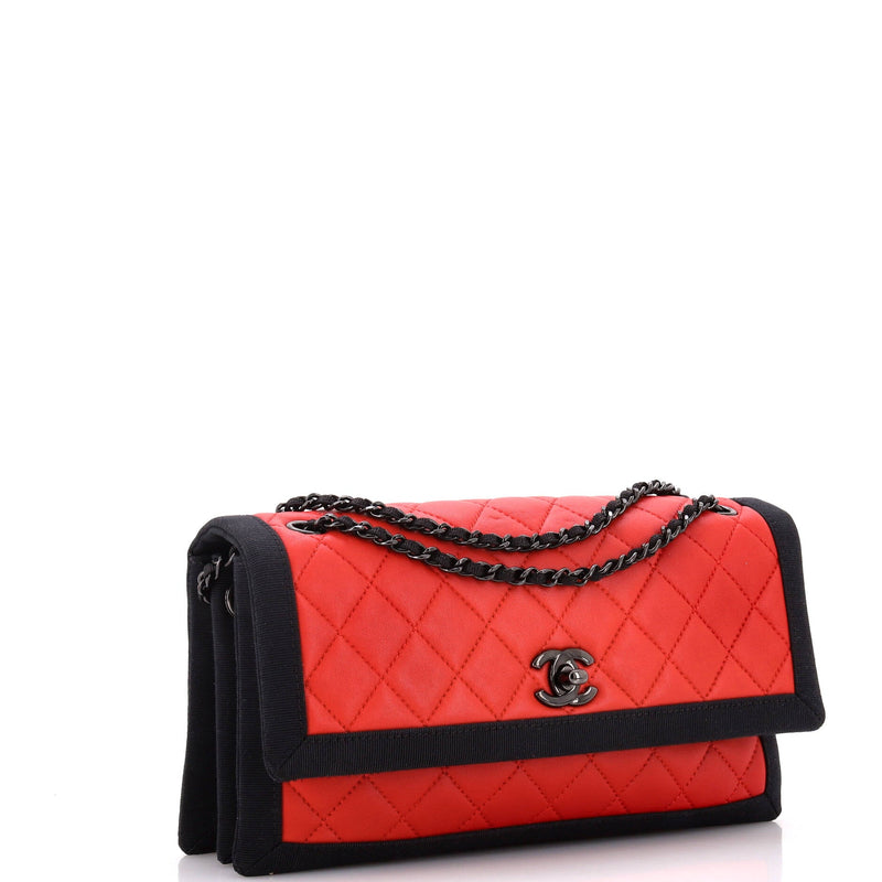 Chanel Two Tone Flap Bag Quilted
