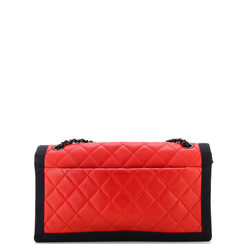 Chanel Two Tone Flap Bag Quilted