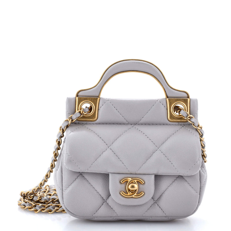 Chanel Lady Handle Flap Card Holder On