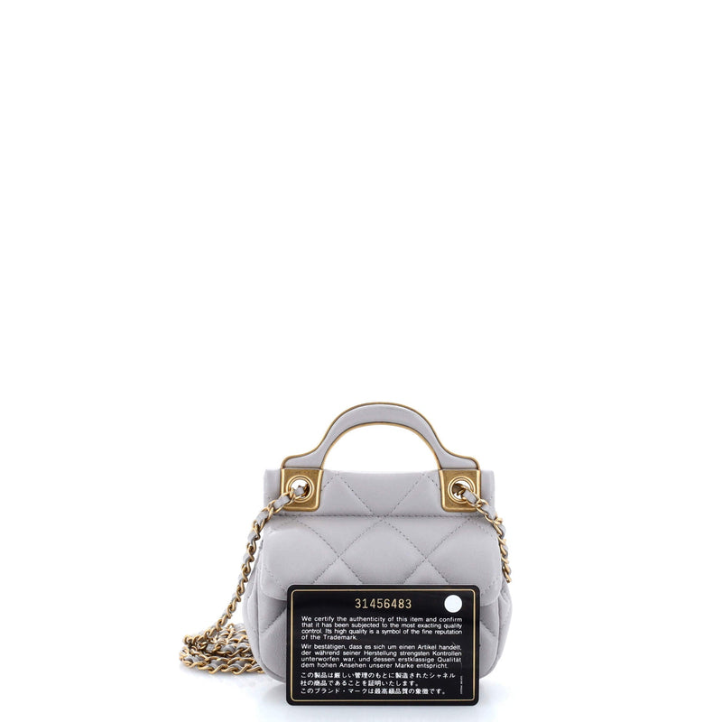 Chanel Lady Handle Flap Card Holder On