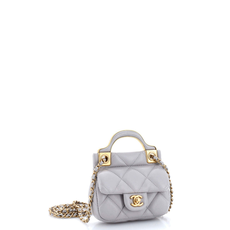 Chanel Lady Handle Flap Card Holder On