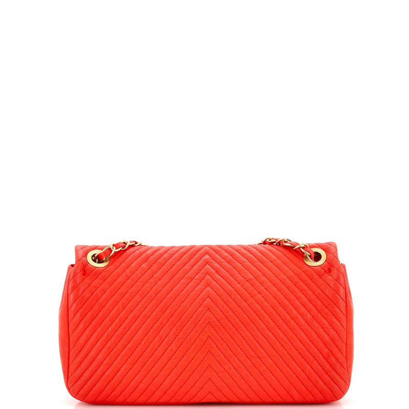 Chanel Medallion Charm Flap Bag Chevron